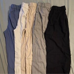 Hollister Livvy high waisted wide leg tailored pants bundle of 5